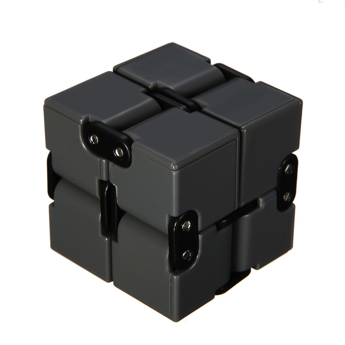 Bawaal Infinity Light Luxury EDC Infinity Cube Toy | Stress Relief & Anxiety Relief Desk Toy | Compact Durable Fidget Cube | Black Color | Pack of 1