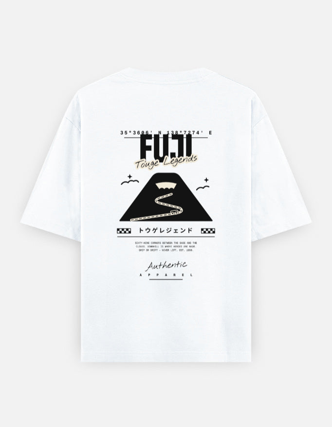 Bawaal Mount Fuji Oversized Graphic T-Shirt | Premium Cotton Front & Back Print Streetwear