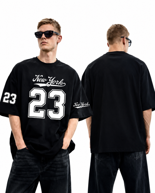 Bawaal Men’s Oversized Printed T-Shirt | Loose & Baggy Fit Cotton Blend Tee