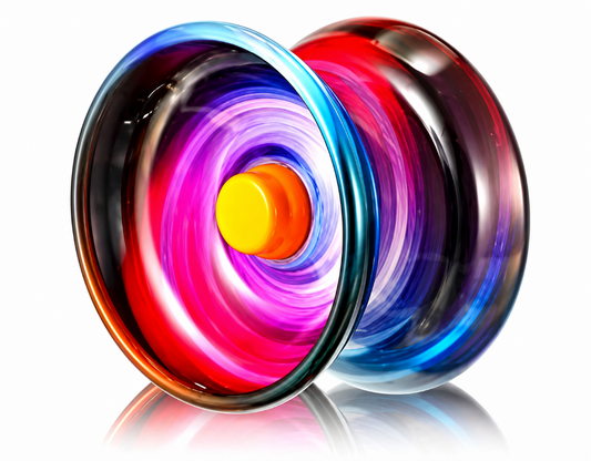 Bawaal Fine Quality High Gloss High-Speed Metal YoYo Spinner Toy (1 Piece, Assorted Printed Design) | Made in India
