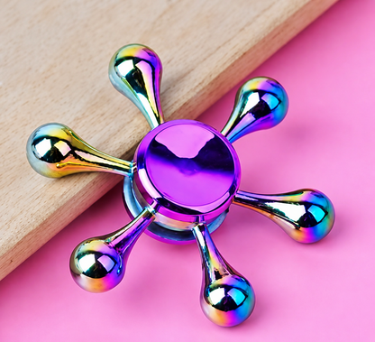 Bawaal 6 Arm Fidget Maze Metal Puzzle Spinner – Stress Relief Sensory Toy for Kids & Adults | Creative Brain Teaser Game | Made in India
