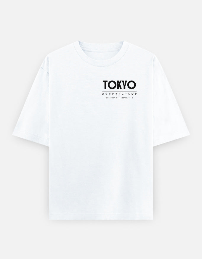 Bawaal Tokyo Oversized Graphic T-Shirt | Premium Cotton Front & Back Print Streetwear
