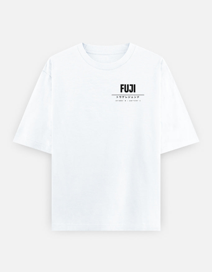 Bawaal Mount Fuji Oversized Graphic T-Shirt | Premium Cotton Front & Back Print Streetwear