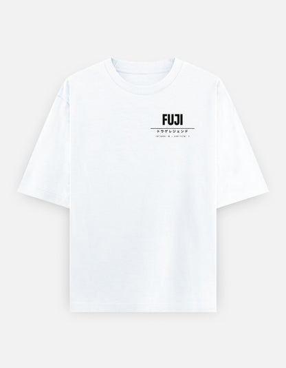 Bawaal Mount Fuji Oversized Graphic T-Shirt | Premium Cotton Front & Back Print Streetwear